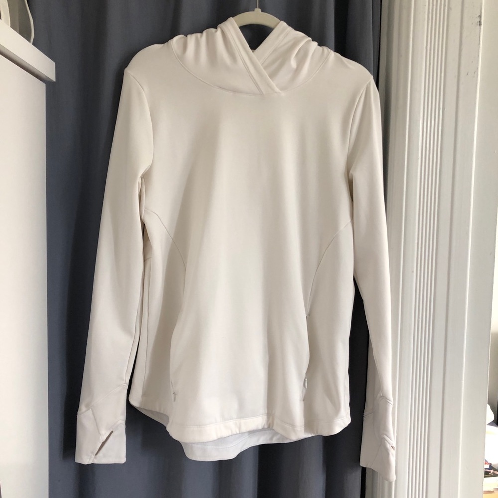 Athleta Bootcamp Hoodie white